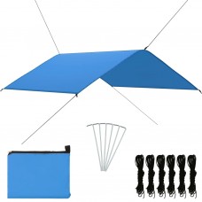 Āra brezenta telts, 4x4 m, zila