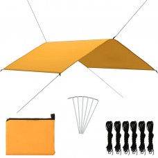 Āra brezenta telts, 4x4 m, dzeltena