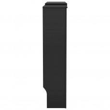 Radiatora pārsegs, melns mdf, 205 cm
