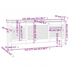 Radiatora pārsegs, mdf, 205 cm