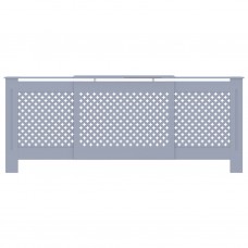 Radiatora pārsegs, pelēks mdf, 205 cm
