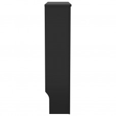 Radiatora pārsegs, melns mdf, 78 cm