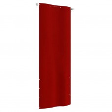 Balkona aizslietnis, 80x240 cm, sarkans oksforda audums