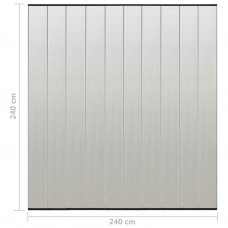 Kukaiņu siets durvīm, desmitdaļīgs, melns, 240x240 cm