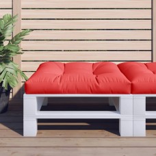 Palešu dīvāna spilvens, 70x70x12 cm, audums, sarkans