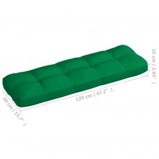 Palešu dīvānu matrači, 7 gab., zaļi