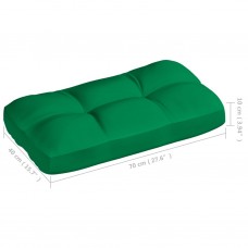 Palešu dīvānu matrači, 7 gab., zaļi