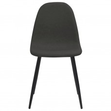 Virtuves krēsli, 2 gab., 45x53,5x83 cm, melna mākslīgā āda