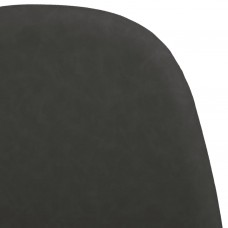 Virtuves krēsli, 2 gab., 45x53,5x83 cm, melna mākslīgā āda