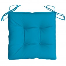 Dārza krēslu matrači, 2 gab., gaiši zili, 40x40x7 cm, audums