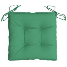 Dārza krēslu matrači, 2 gab., zaļi, 40x40x7 cm, audums