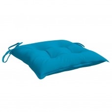 Dārza krēslu matrači, 2 gab., gaiši zili, 50x50x7 cm, audums