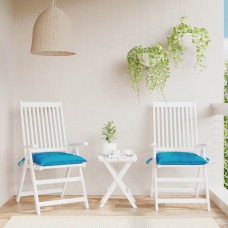 Dārza krēslu matrači, 2 gab., gaiši zili, 50x50x7 cm, audums