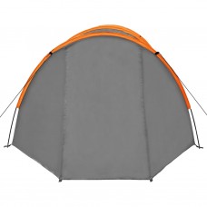 Četrvietīga telts, pelēka un oranža