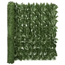 Balkona aizslietnis ar tumši zaļām lapām, 400x100 cm