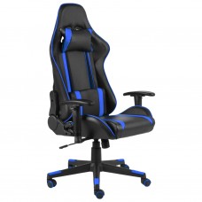 Datorspēļu krēsls, grozāms, zils, pvc