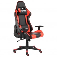 Datorspēļu krēsls, grozāms, sarkans, pvc