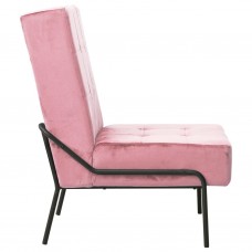 Atpūtas krēsls, 65x79x87 cm, rozā samts
