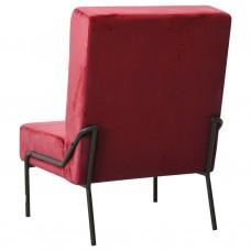 Atpūtas krēsls, 65x79x87 cm, vīnsarkans samts