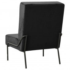Atpūtas krēsls, 65x79x87 cm, melns samts