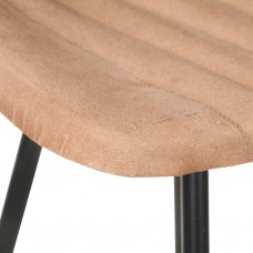 Bāra krēsli, 4 gab., brūna dabīgā āda