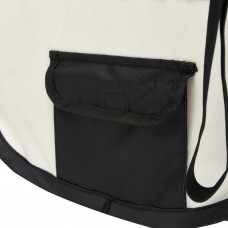 Saliekama suņu sētiņa, ar somu, melna, 125x125x61 cm