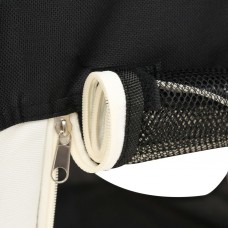 Saliekama suņu sētiņa, ar somu, melna, 145x145x61 cm