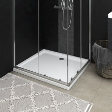 Dušas pamatne, taisnstūra, abs, balta, 80x90 cm