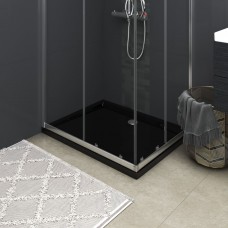 Dušas pamatne, taisnstūra, melna, abs, 70x90 cm