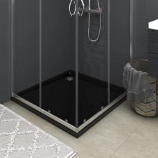 Dušas pamatne, kvadrāta forma, abs, melna, 90x90 cm