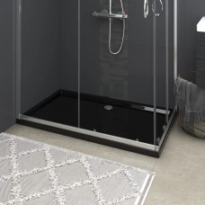 Dušas pamatne, taisnstūra, abs, melna, 70x120 cm