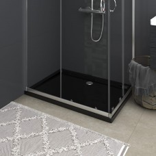 Dušas pamatne, taisnstūra, abs, melna, 70x100 cm
