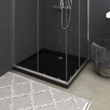 Dušas pamatne, taisnstūra, abs, melna, 80x90 cm