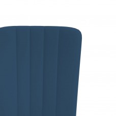 Virtuves krēsli, 4 gab., zils samts