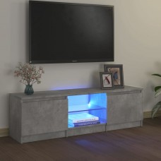 Tv skapītis ar led lampiņām, 120x30x35,5 cm, betona pelēks