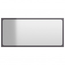 Vannasistabas spogulis, spīdīgi pelēks, 80x1,5x37 cm