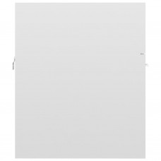 Izlietnes skapītis, spīdīgi balts, 41x38,5x46 cm, skaidu plātne