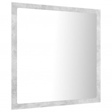 Vannasistabas spogulis, led, pelēks, 40x8,5x37 cm, akrils