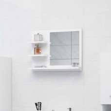 Vannasistabas spogulis, balts, 60x10,5x45 cm, skaidu plāksne