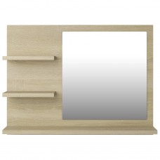 Vannasistabas spogulis, ozolkoka krāsā, 60x10,5x45 cm