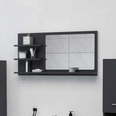 Vannasistabas spogulis, pelēks, 90x10,5x45 cm, skaidu plāksne