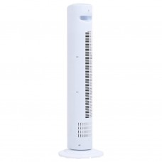 Torņa ventilators, tālvadības pults, taimeris, φ24x80 cm, balts