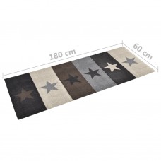Virtuves paklājs, mazgājams, apdruka ar zvaigznēm, 60x180 cm