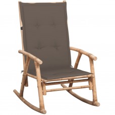 Šūpuļkrēsls ar matraci, bambuss