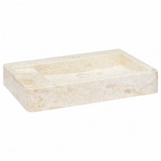 Izlietne, 58x39x10 cm, krēmkrāsas marmors