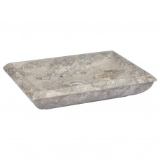 Izlietne, 50x35x10 cm, pelēks marmors