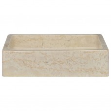Izlietne, 40x40x10 cm, krēmkrāsas marmors