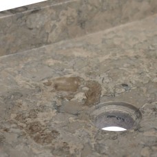 Izlietne, 40x40x10 cm, pelēks marmors