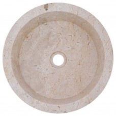 Izlietne, ø40x15 cm, krēmkrāsas marmors