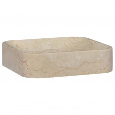 Izlietne, 40x40x10 cm, krēmkrāsas marmors